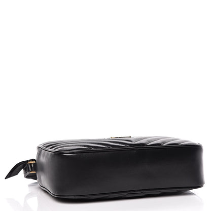 Saint Laurent Calfskin Matelasse Monogram Lou Camera Bag Black 4 of 10