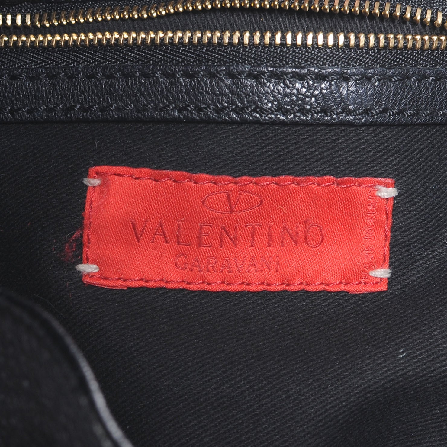 Valentino Garavani Leather Catch Satchel Black 6 of 7