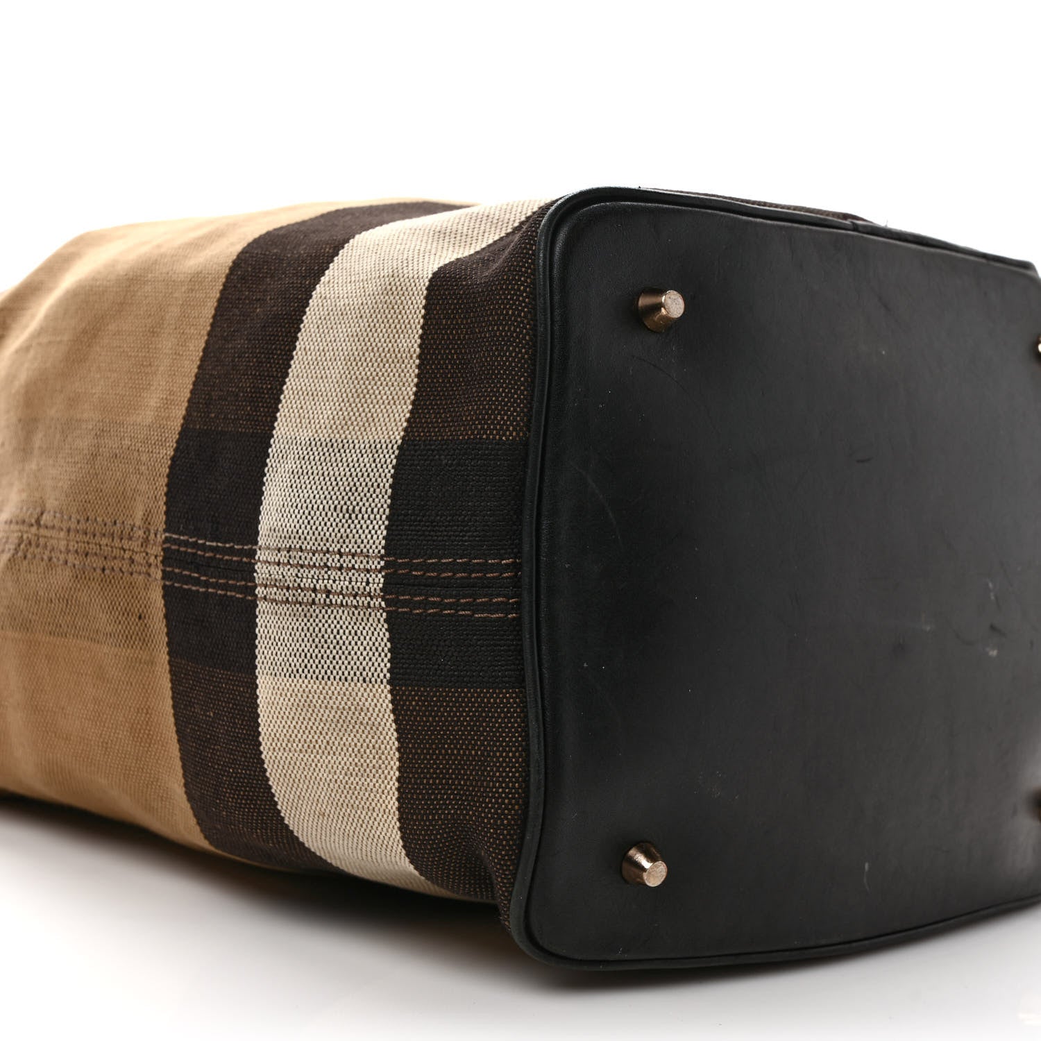 Burberry Canvas Mega Check Medium Ashby Hobo Black 10 of 15