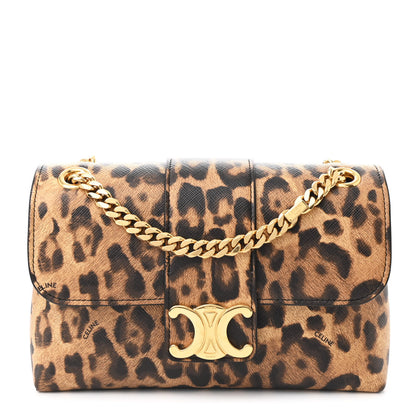 Celine Canvas Leopard Teen Victoire Tan 1 of 11