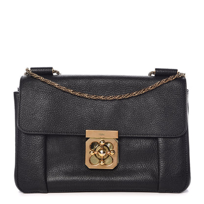 Chloe Goatskin Medium Elsie Shoulder Bag Black 1 of 15