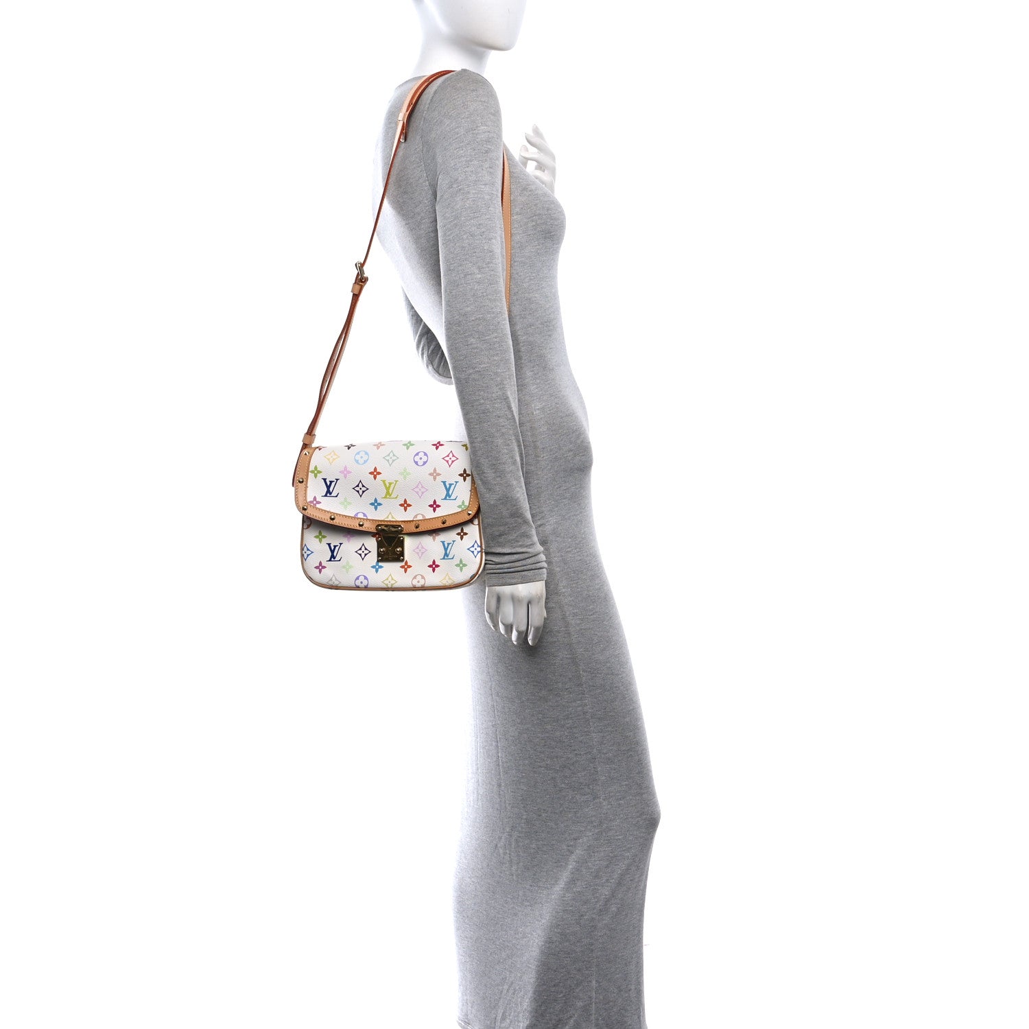 Louis Vuitton Monogram Multicolor Sologne White 2 of 9