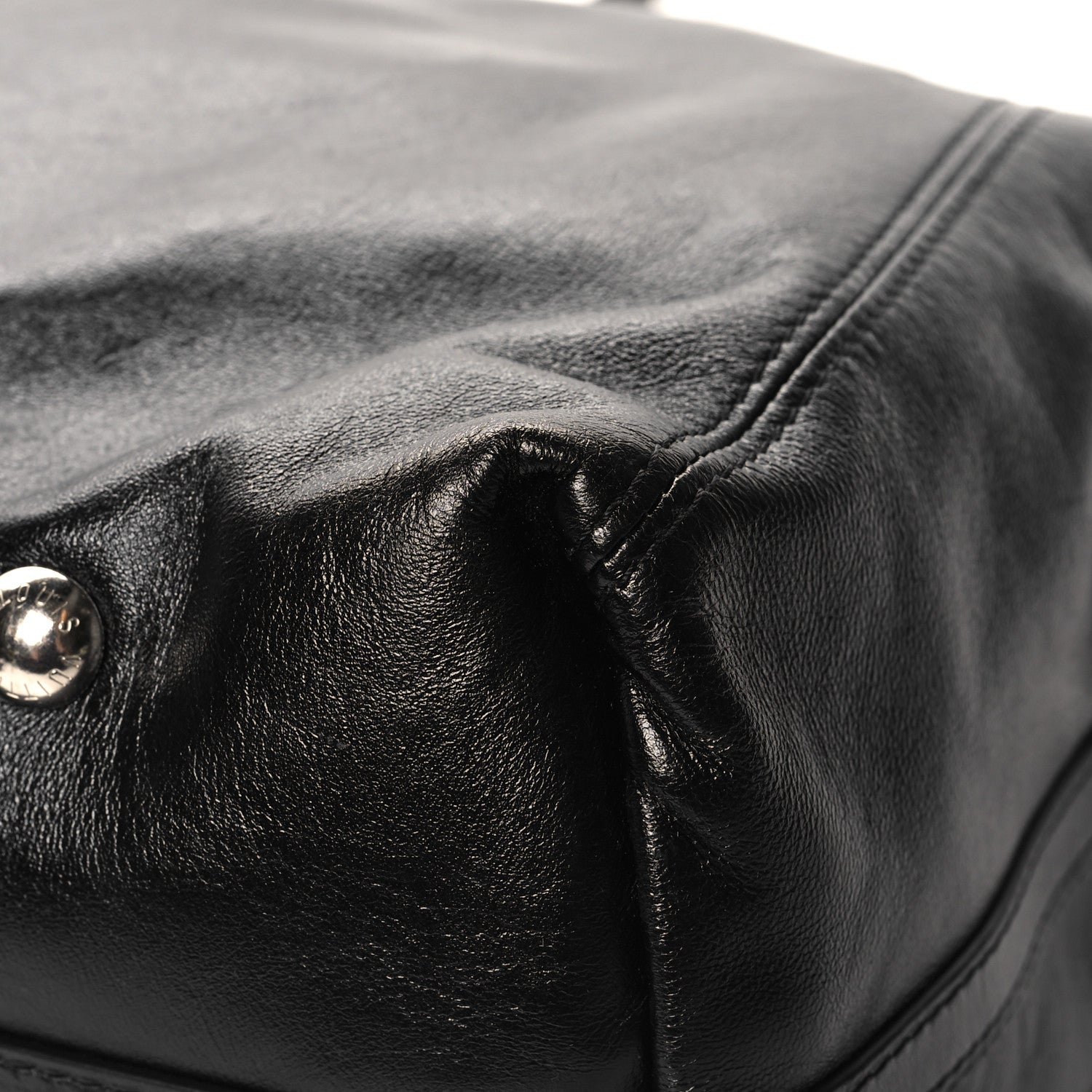 Louis Vuitton Lambskin CarryAll Vibe MM Black 10 of 15