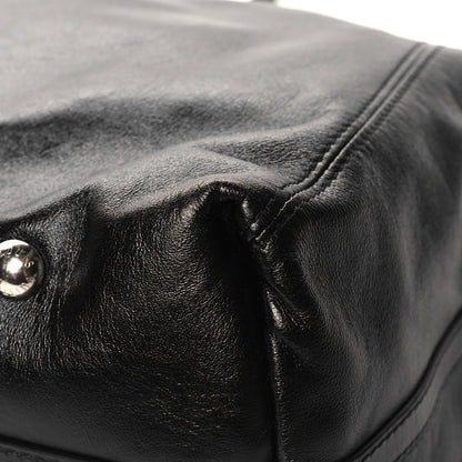 Louis Vuitton Lambskin CarryAll Vibe MM Black 10 of 15