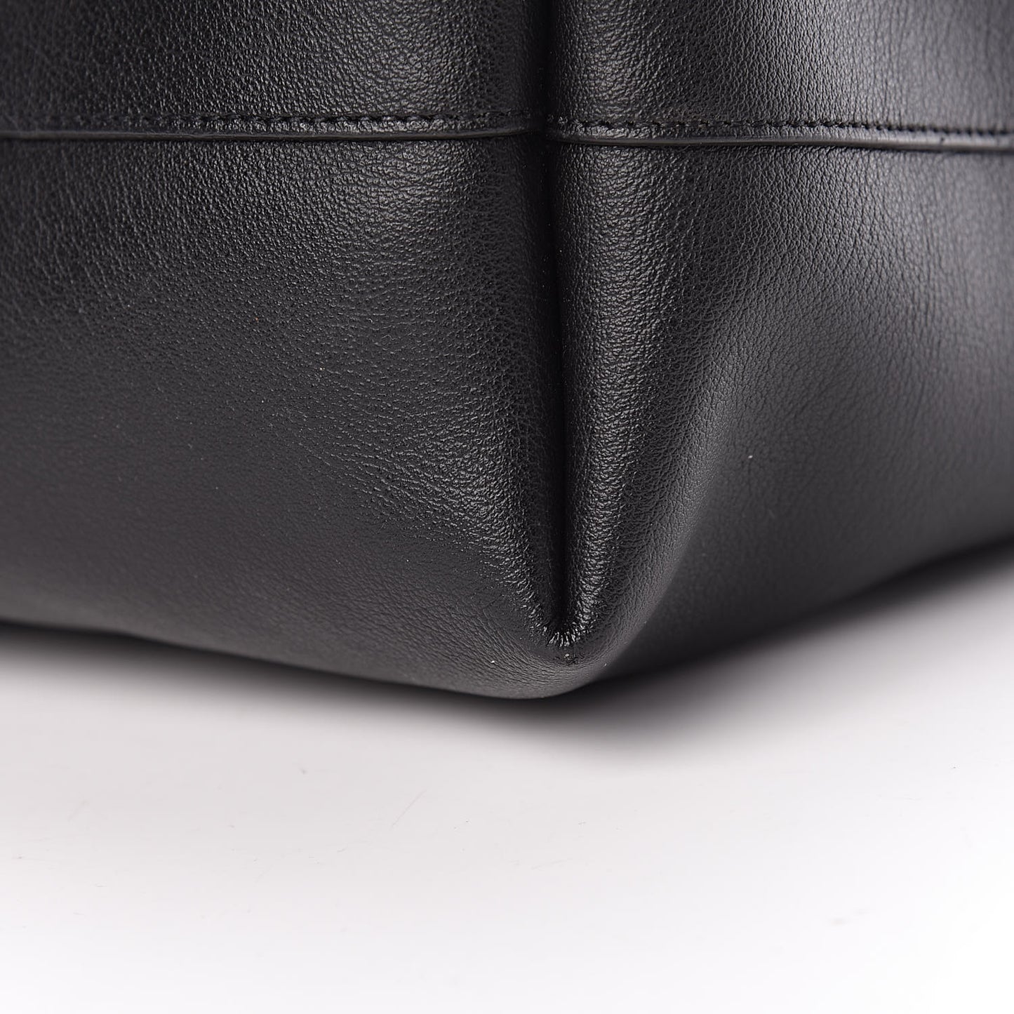 Calfskin Large Shopping Tote Black
