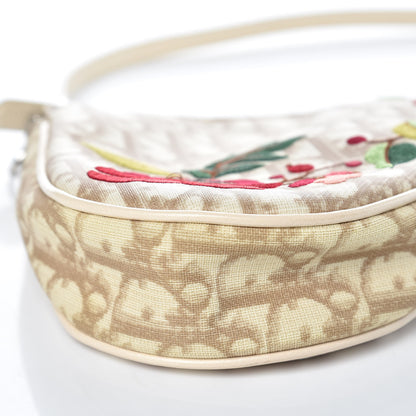 Christian Dior Monogram Vintage Flowers Mini Saddle Bag Beige 8 of 10