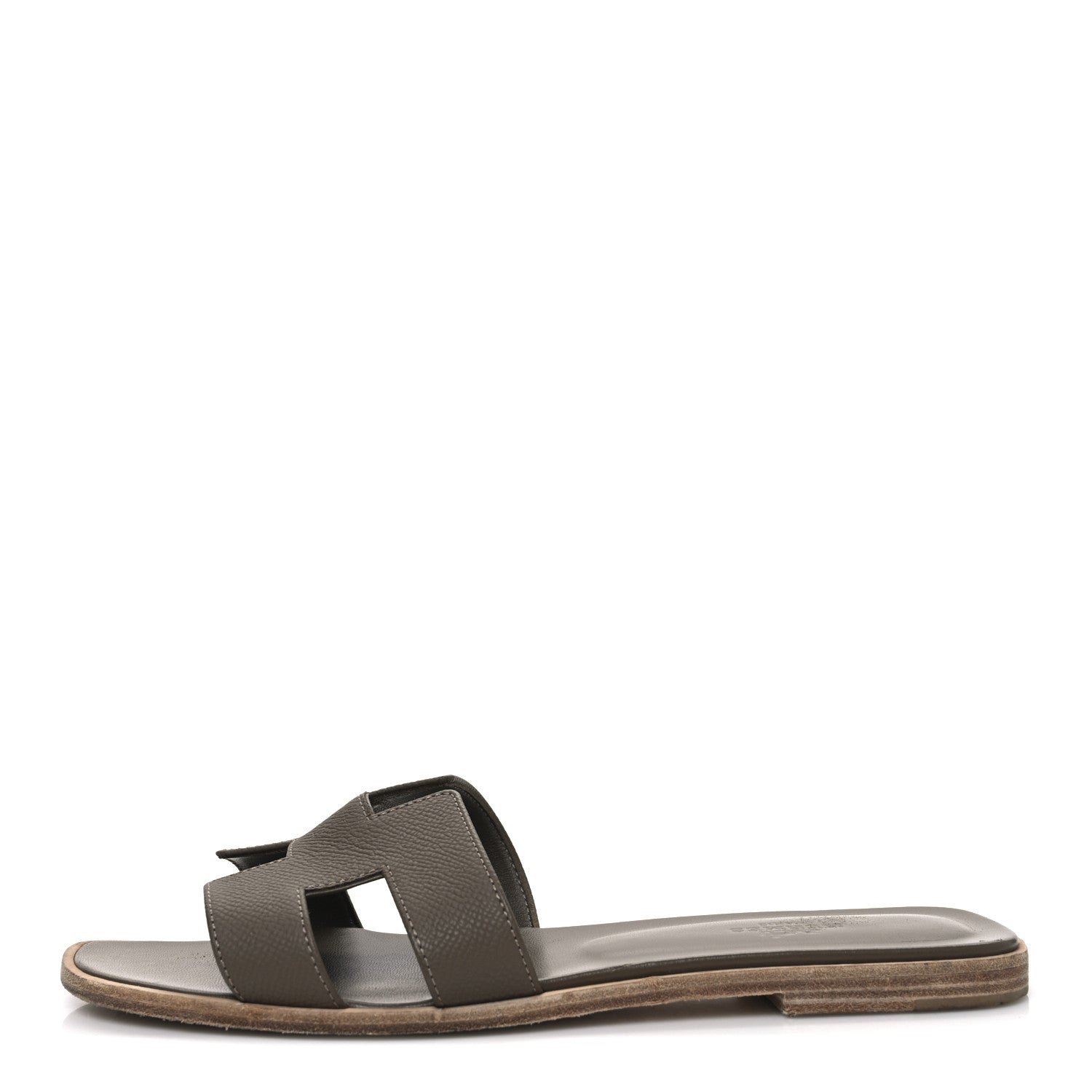 Hermes Epsom Oran Sandals 39 Etoupe 1 of 11