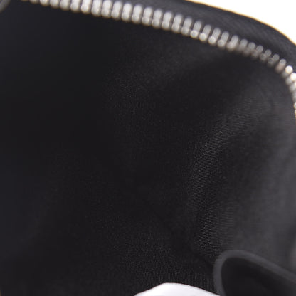 MCM Grained Calfskin Logo Zip Card Case Wallet Black 5 of 7