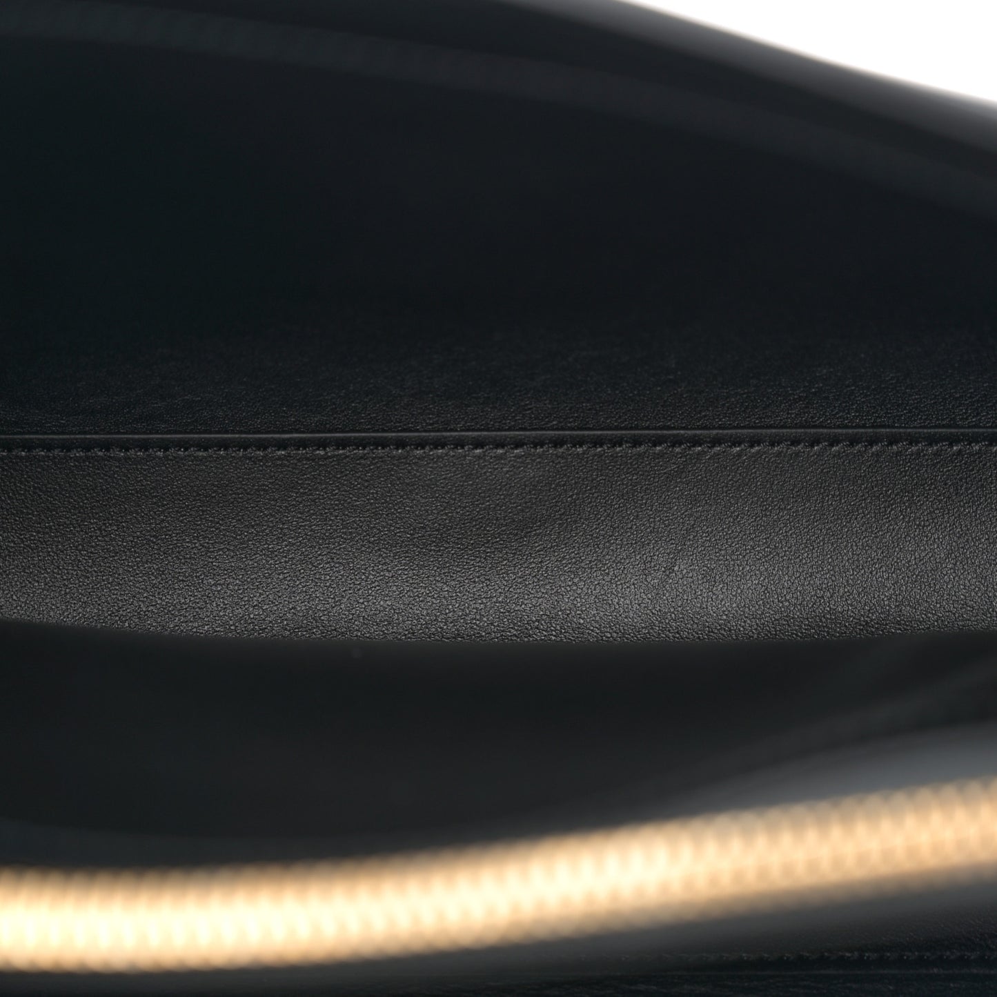 Satinated Calfskin Small 16 Top Handle Bag Black