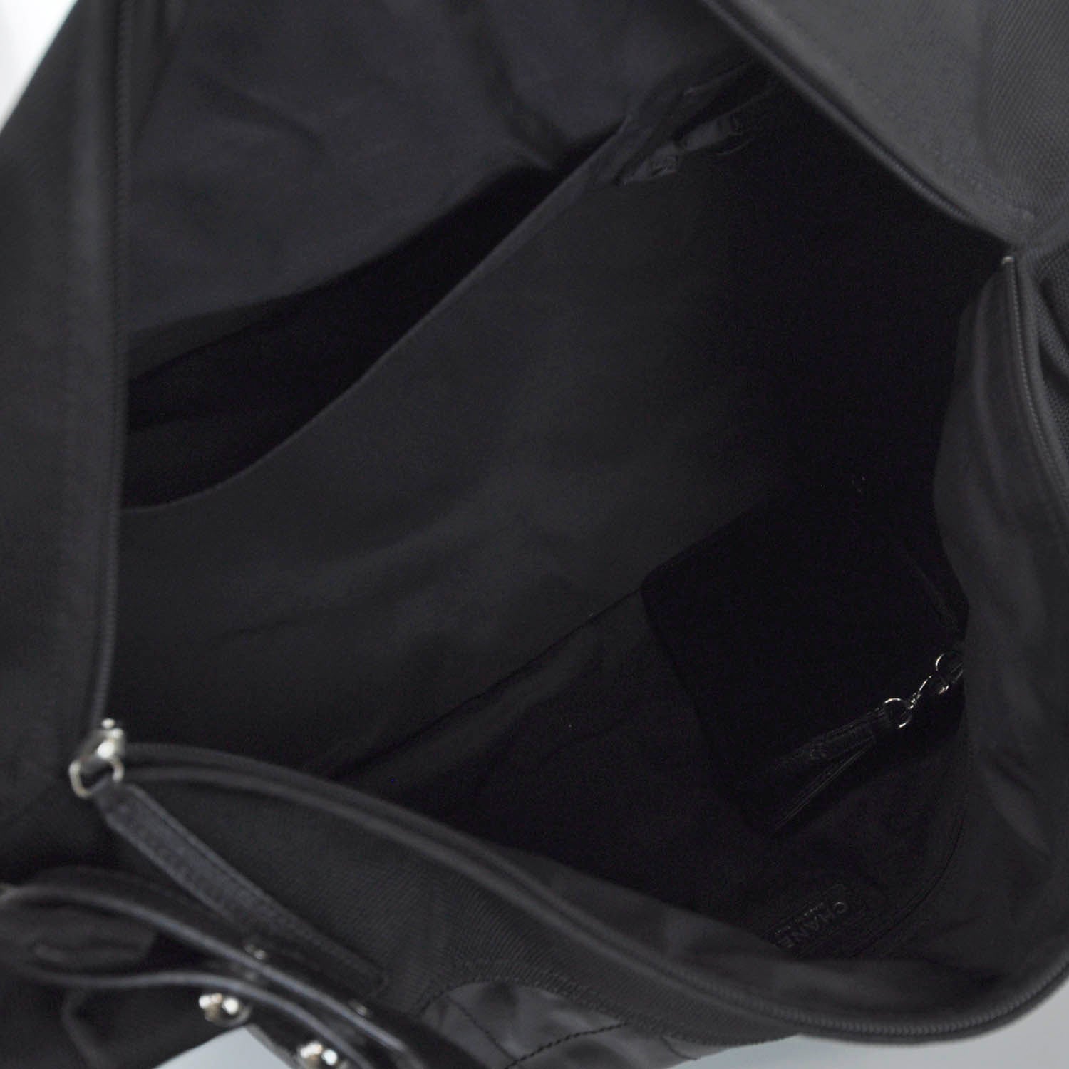 Chanel Coated Canvas Paris Biarritz XL Travel Bag Black 8 of 10