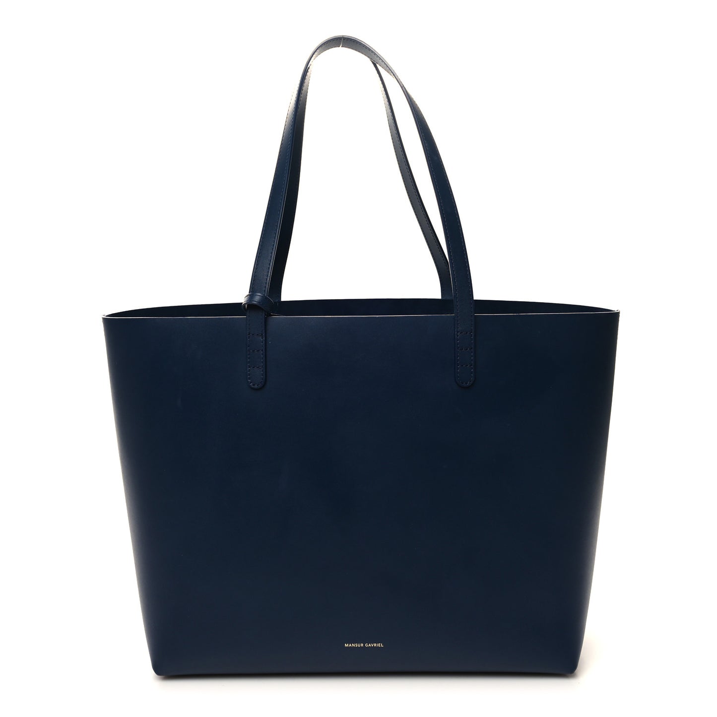 Calfskin Large Shopping Tote Blue
