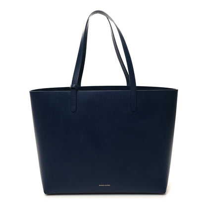 Mansur Gavriel Calfskin Large Shopping Tote Blue 3 of 16
