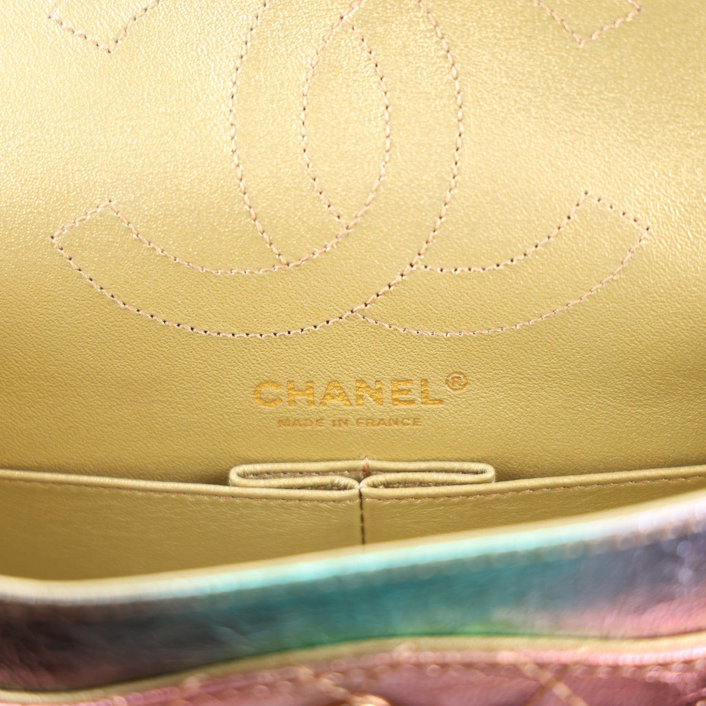 Metallic Goatskin Quilted 2.55 Reissue 225 Flap Multicolor