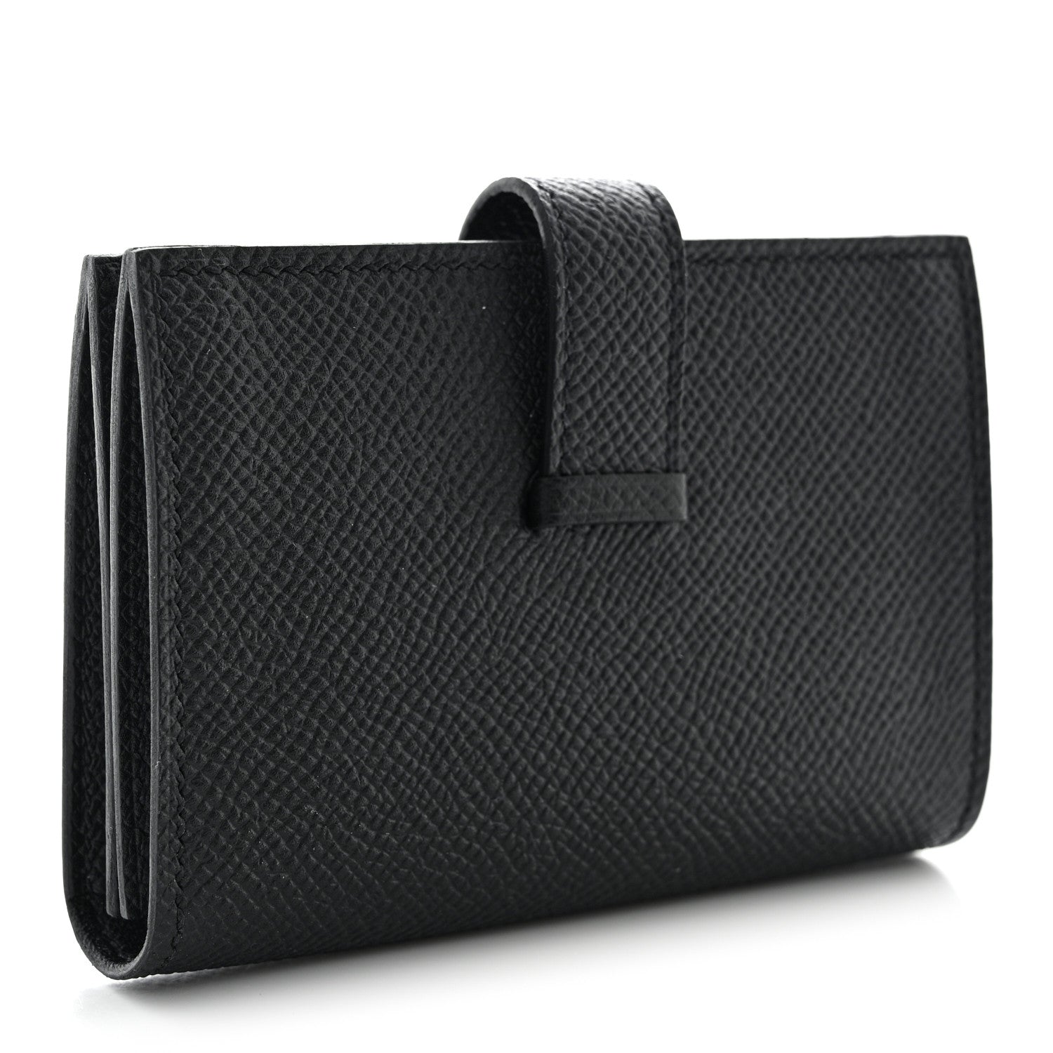 Hermes Epsom Monochrome Bearn Card Holder Wallet Black 3 of 8