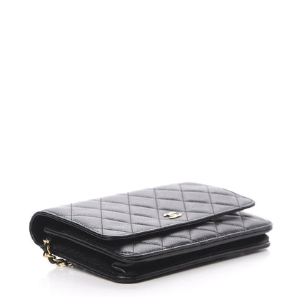 Chanel Caviar Quilted Wallet On Chain WOC Black 3 of 11
