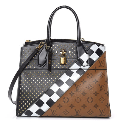 Louis Vuitton Calfskin Reverse Monogram City Steamer MM 1 of 12