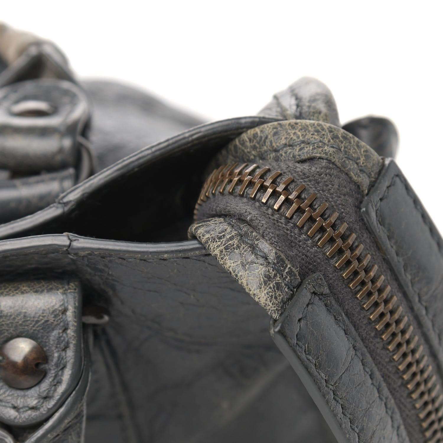 Balenciaga Agneau Classic Hardware Mini City Gris Tarmac 10 of 12
