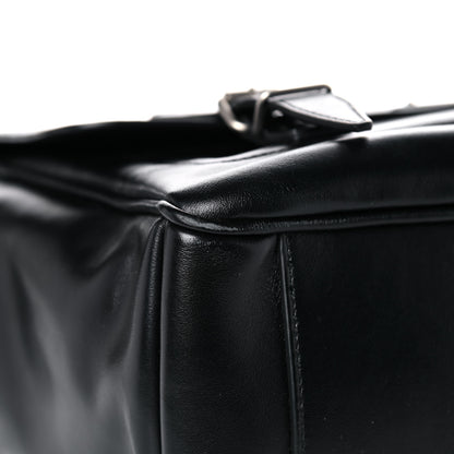 Saint Laurent Calfskin Flap Front Messenger Bag Black 7 of 15