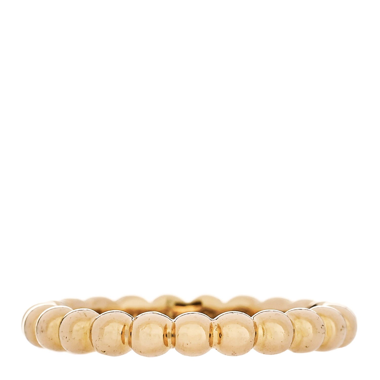 Van Cleef & Arpels 18K Yellow Gold Medium Perlee Ring 50 5.25 1 of 5