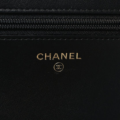 Chanel Caviar Quilted Boy Wallet On Chain WOC Black 6 of 13