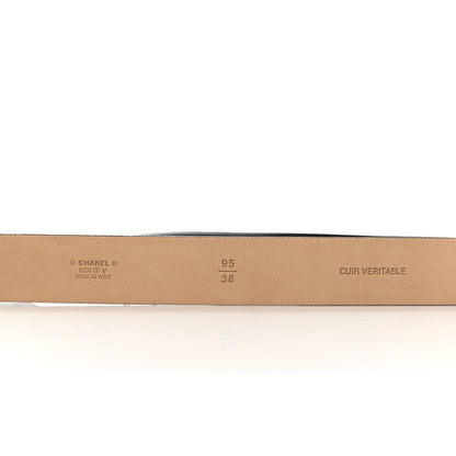Chanel Calfskin Belt 95 38 Black 3 of 3