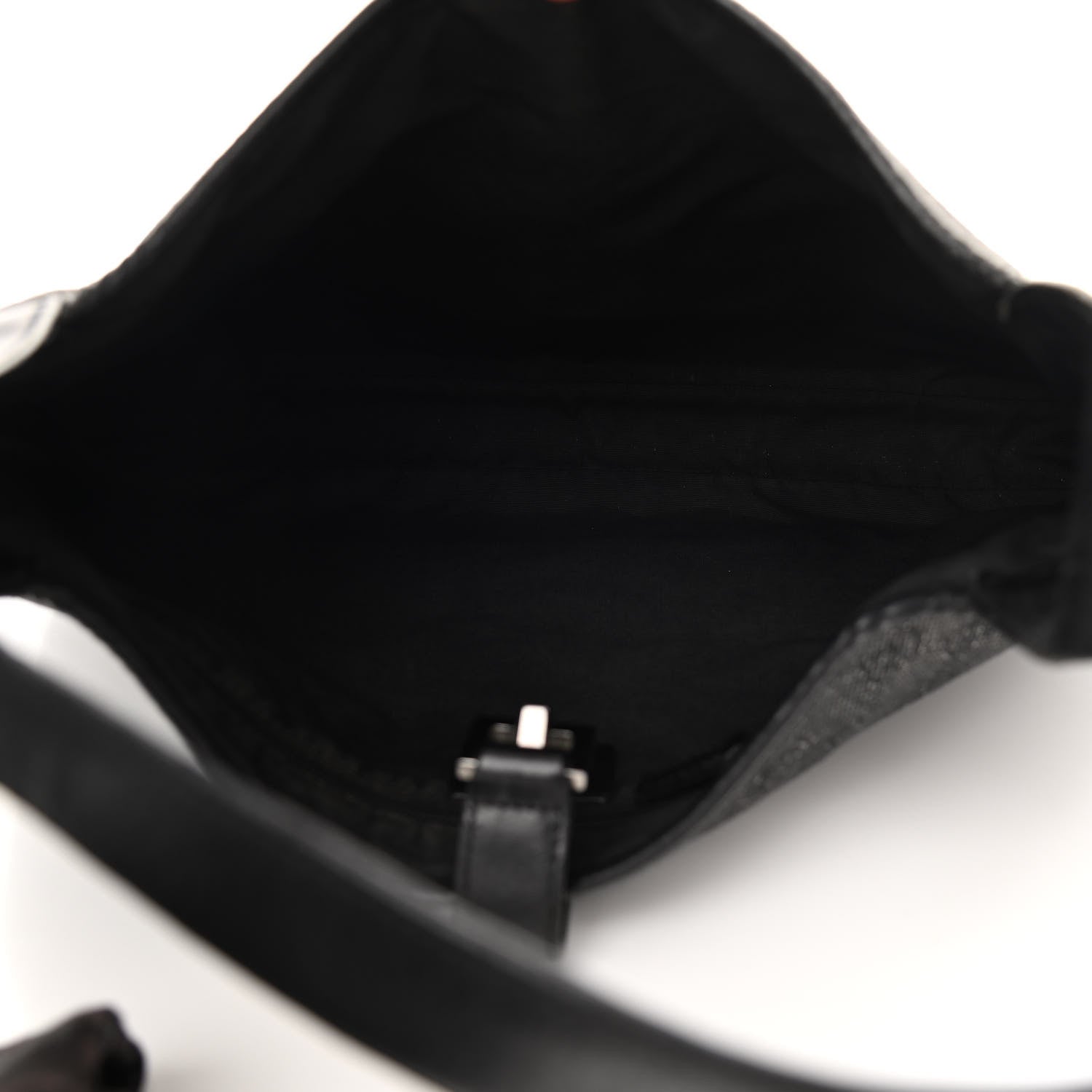 Gucci Denim Monogram Small Jackie O Hobo Black 4 of 12