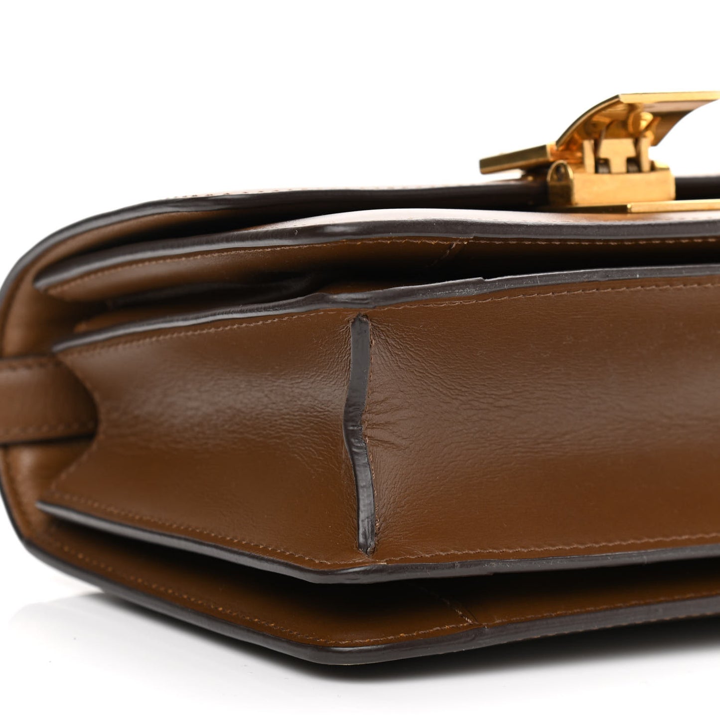 Box Calfskin Small Classic Box Flap Bag Camel