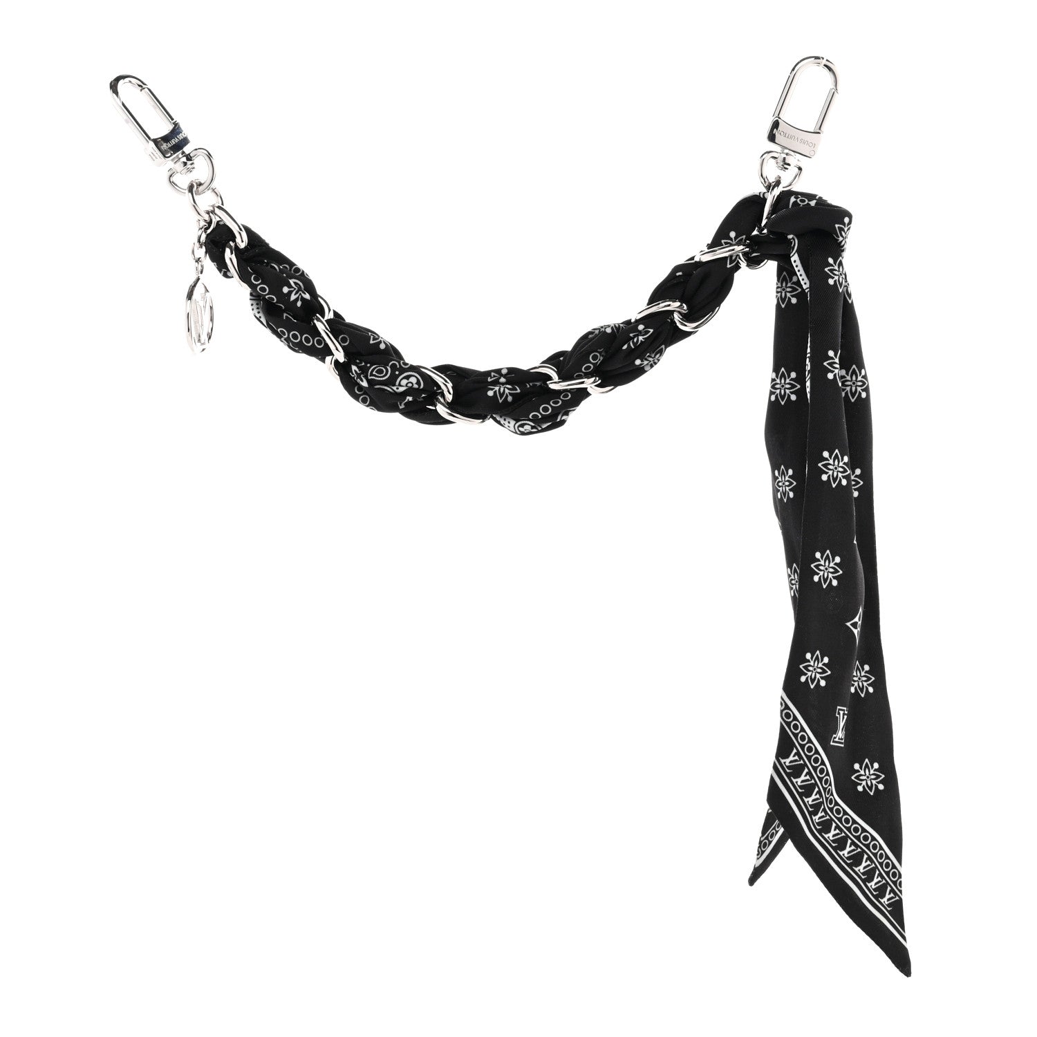 Louis Vuitton Monogram Bandana Bag Charm Black 1 of 3