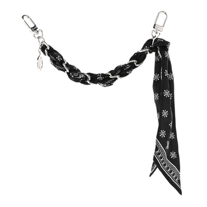Louis Vuitton Monogram Bandana Bag Charm Black 1 of 3