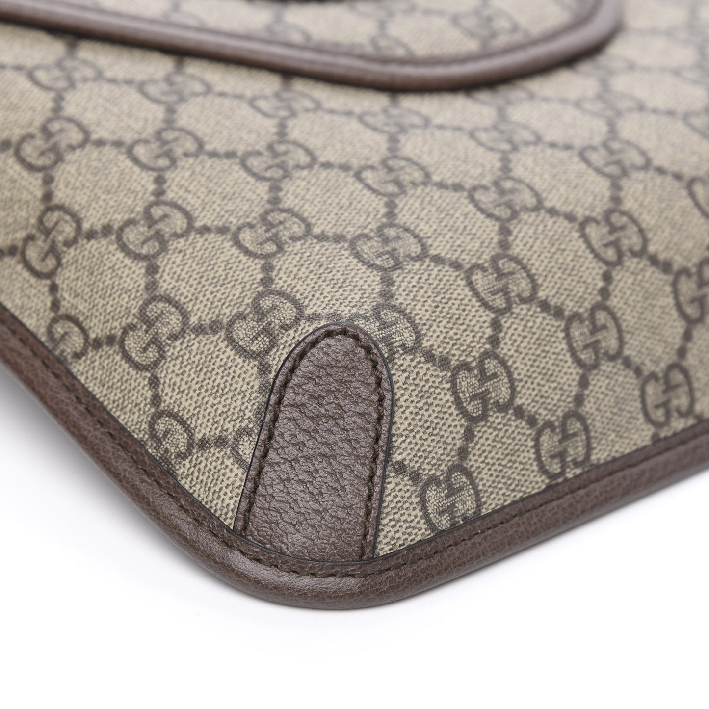 GG Supreme Monogram Web Medium Neo Vintage Flap Messenger Bag Beige New Acero