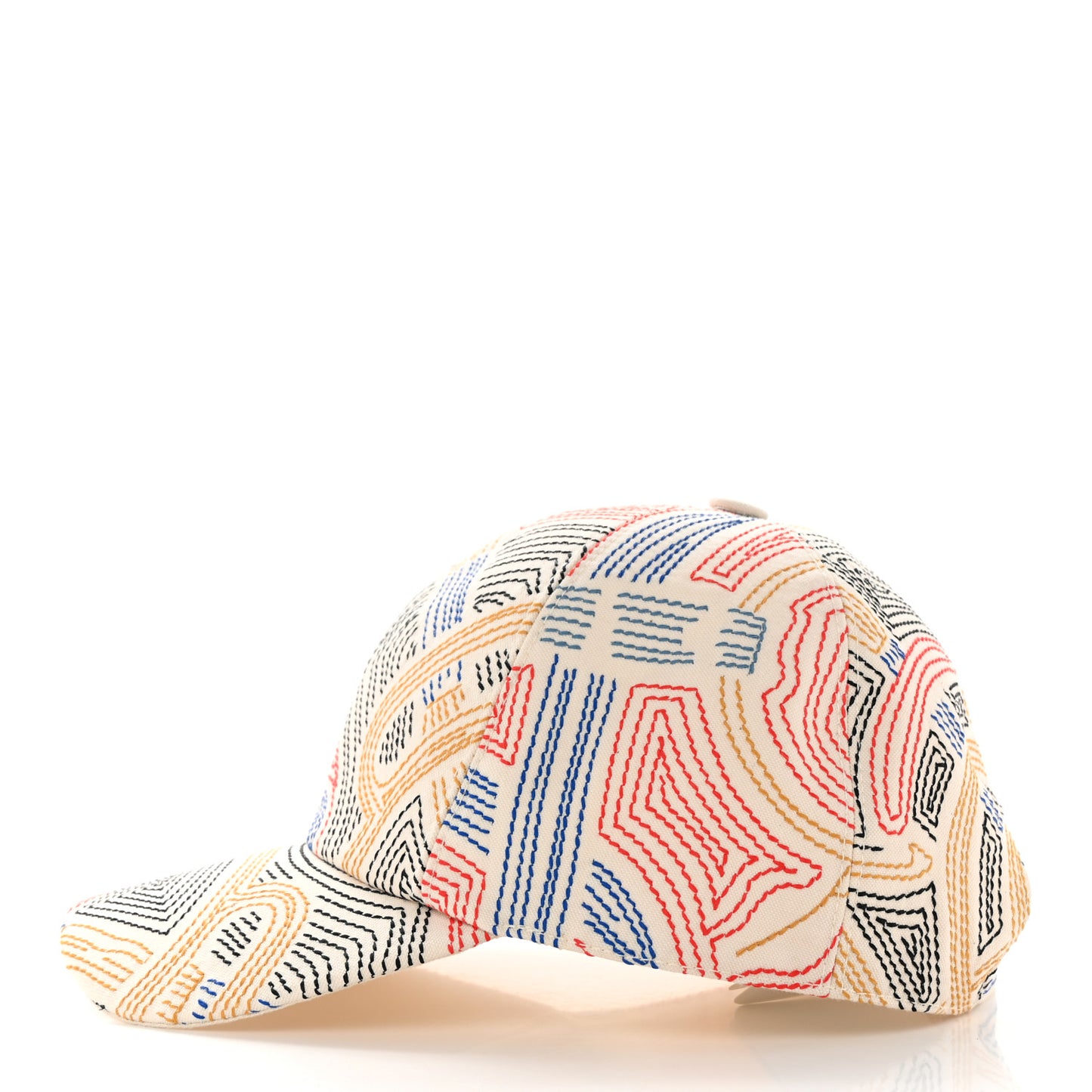 Cotton Eperon D'Or Embroidered Tess Cap 57 Blanc Casse