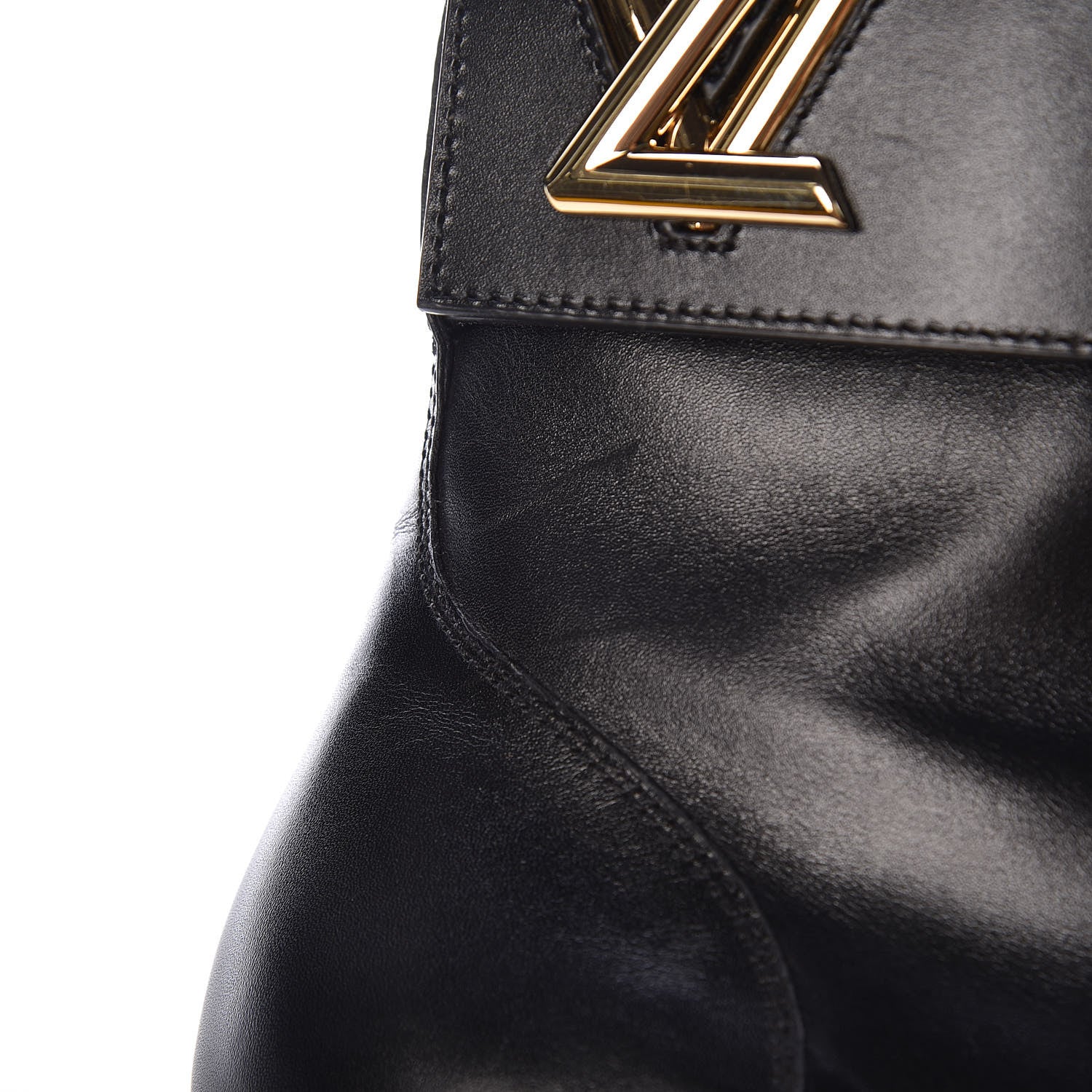 Louis Vuitton Calfskin Wonderland Ranger Boots 38 Black 9 of 9