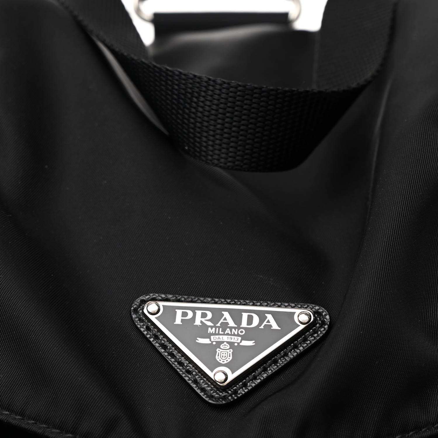 Prada Re-Nylon Saffiano Medium Backpack Black 10 of 13