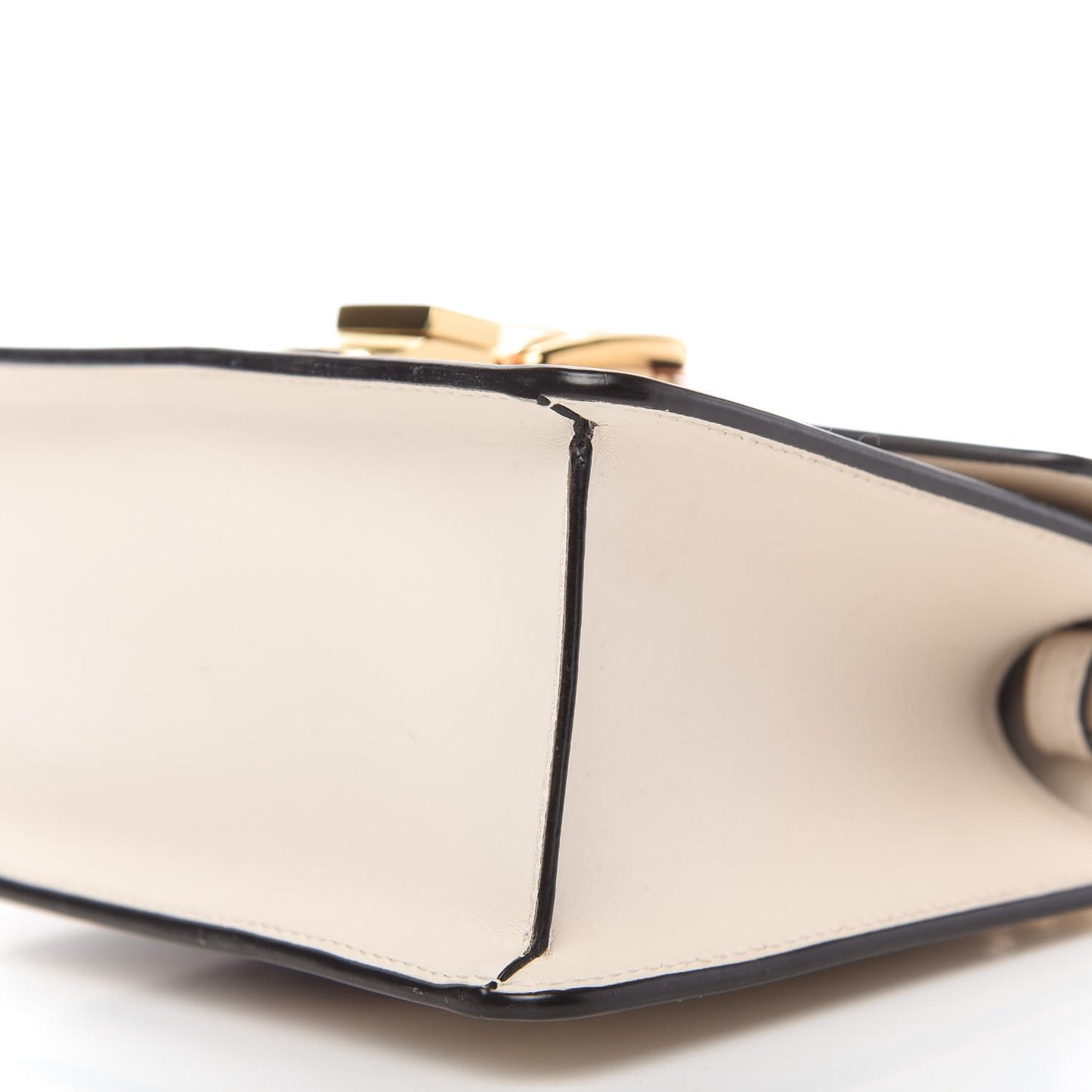 Calfskin Mini Sylvie Top Handle Bag White