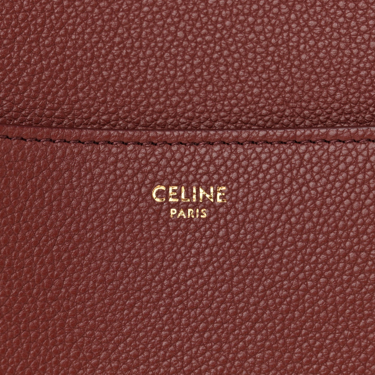 Soft Grained Calfskin Sangle Bucket Bag Light Burgundy