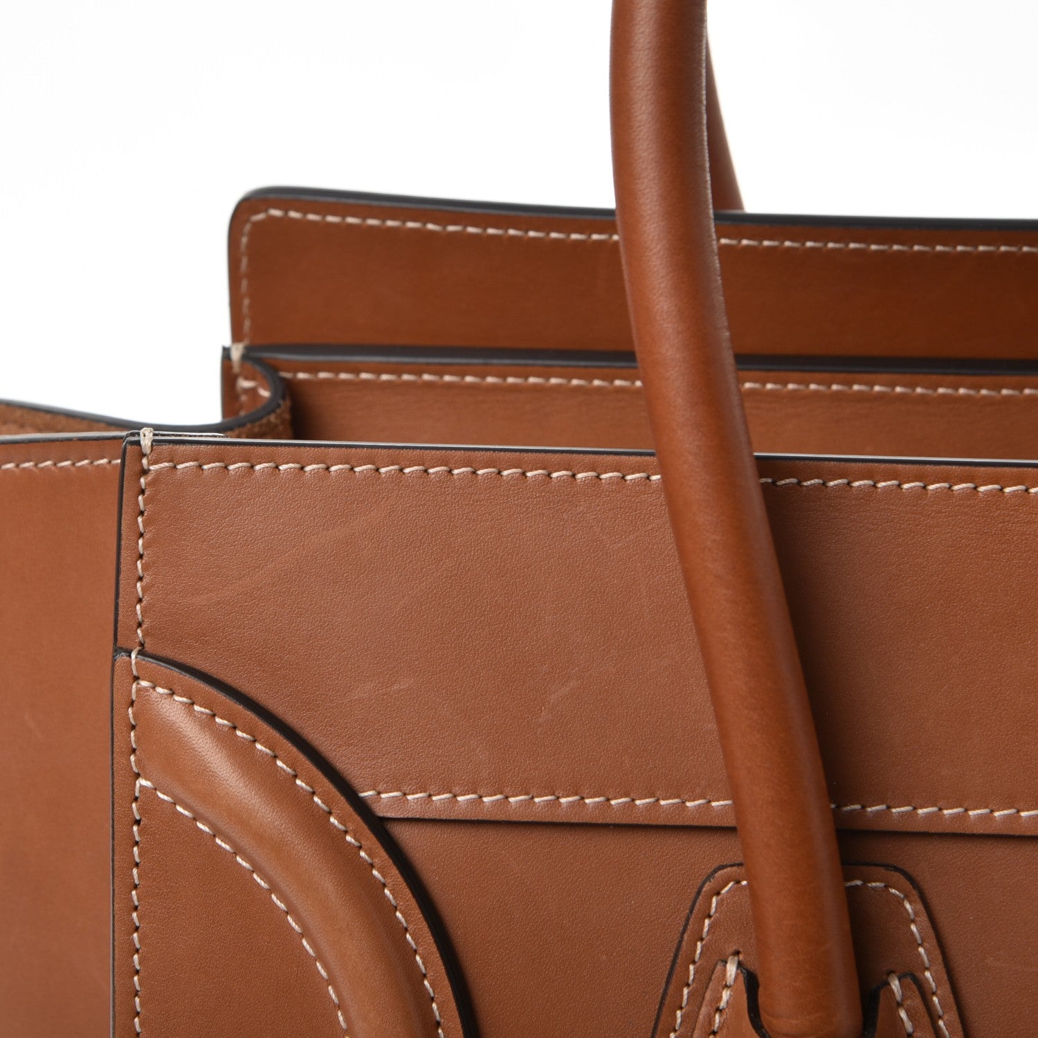 Celine Natural Calfskin Micro Luggage Tan 16 of 18