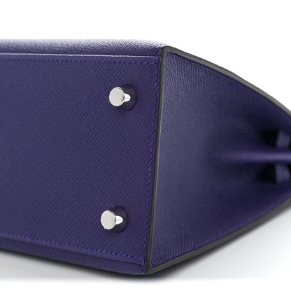 Hermes Epsom Kelly Sellier 25 Purple 8 of 9