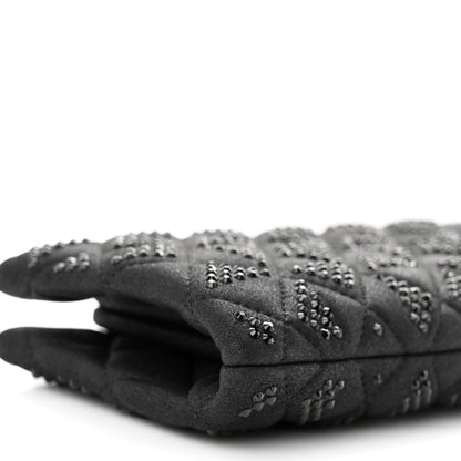 Chanel Iridescent Lambskin Crystal Quilted Clutch Black 9 of 10