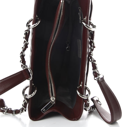 Chanel Caviar Quilted Grand Shopping Tote GST Dark Burgundy 5 of 10