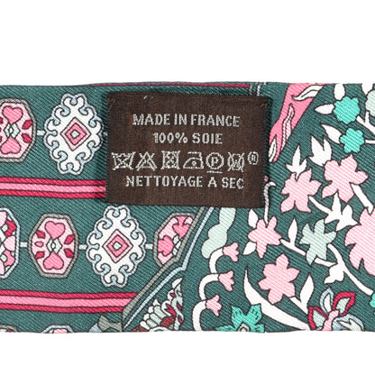 Hermes Silk Tapis Persans Twilly Lagon Vert Rose 4 of 4