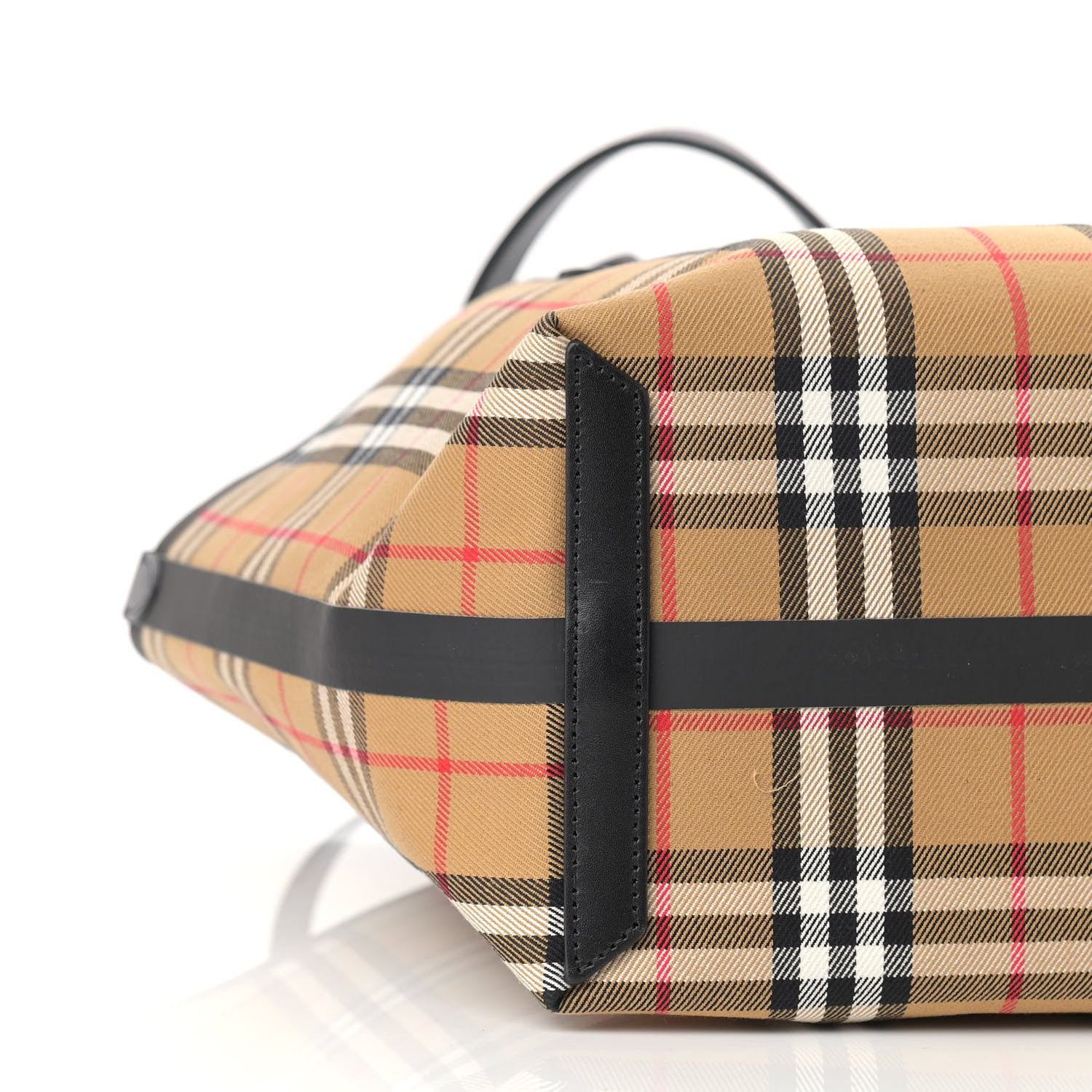 Burberry Vintage Check Medium The Giant Reversible Tote Antique Yellow Bright Red 9 of 16