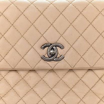 Chanel Caviar Quilted Medium Coco Handle Flap Light Beige 8 of 25