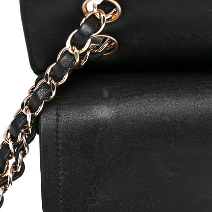 Chanel Lambskin Chevron Quilted Medium Double Flap Black 12 of 12