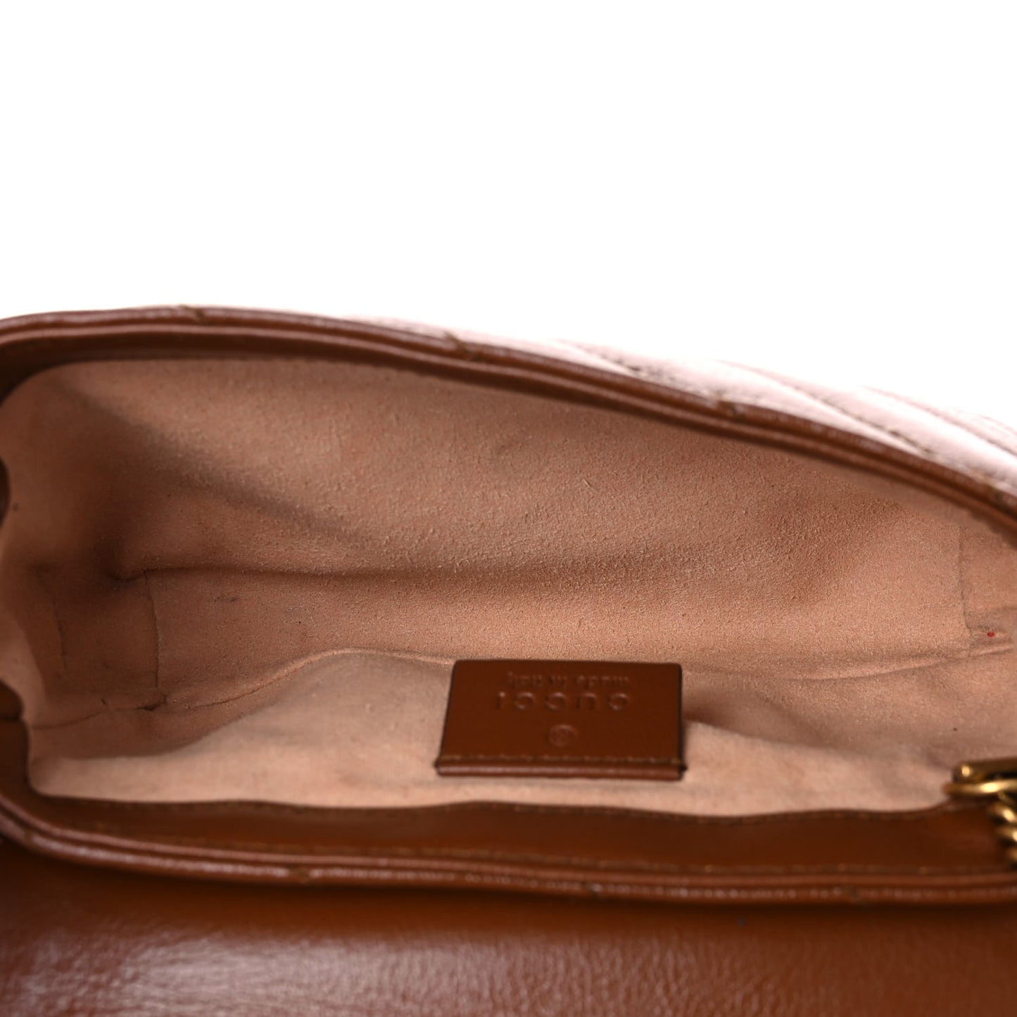 Azalea Calfskin Matelasse Diagonal Super Mini GG Marmont Shoulder Bag Cuir