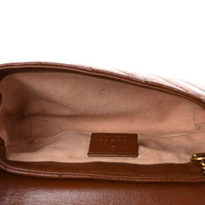 Gucci Azalea Calfskin Matelasse Diagonal Super Mini GG Marmont Shoulder Bag Cuir 5 of 9