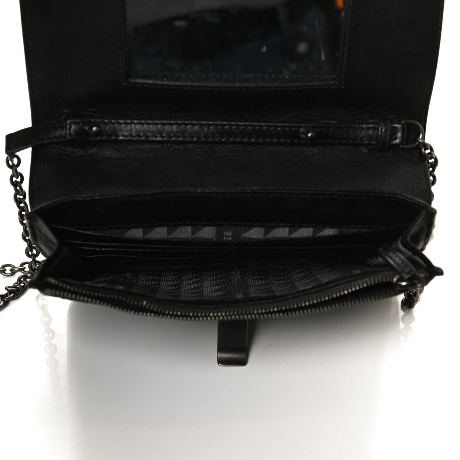 Proenza Schouler Lambskin PS1 Large Chain Wallet Black 5 of 9