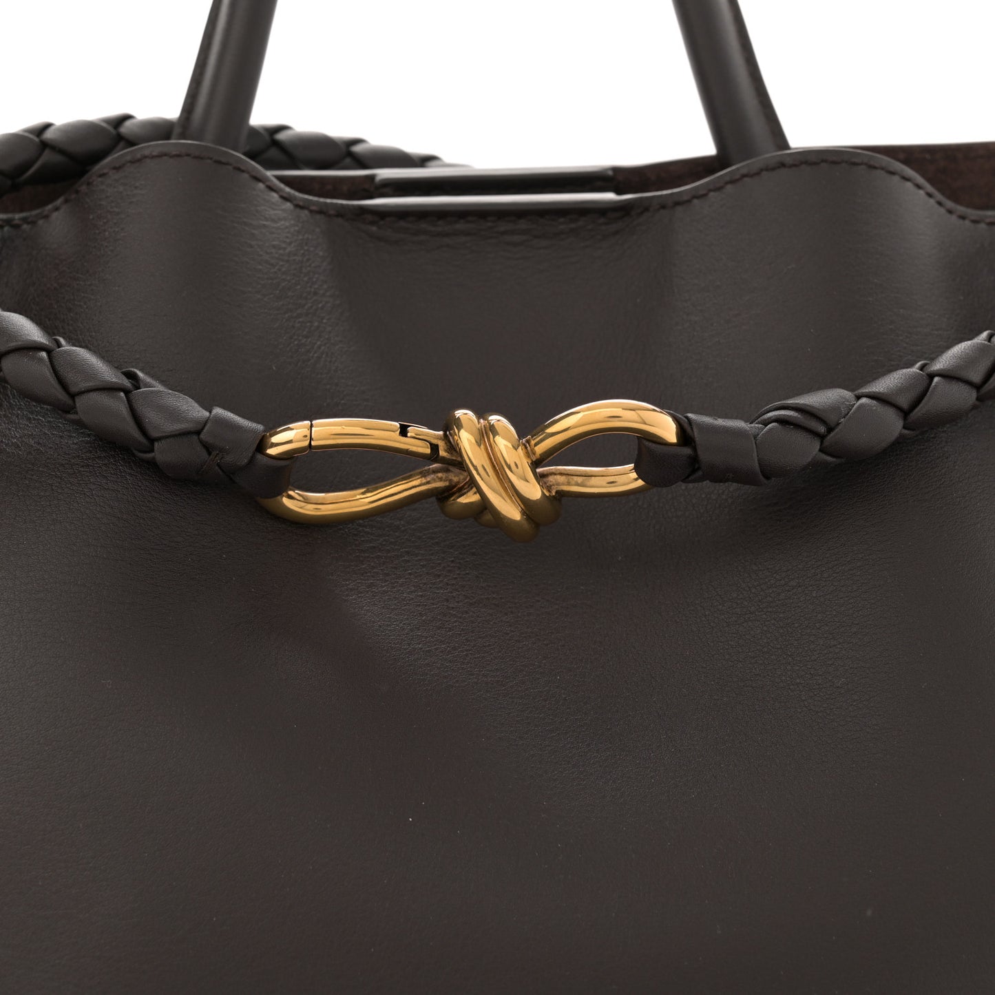 Silky Calfskin Medium Andiamo Shoulder Bag Fondant