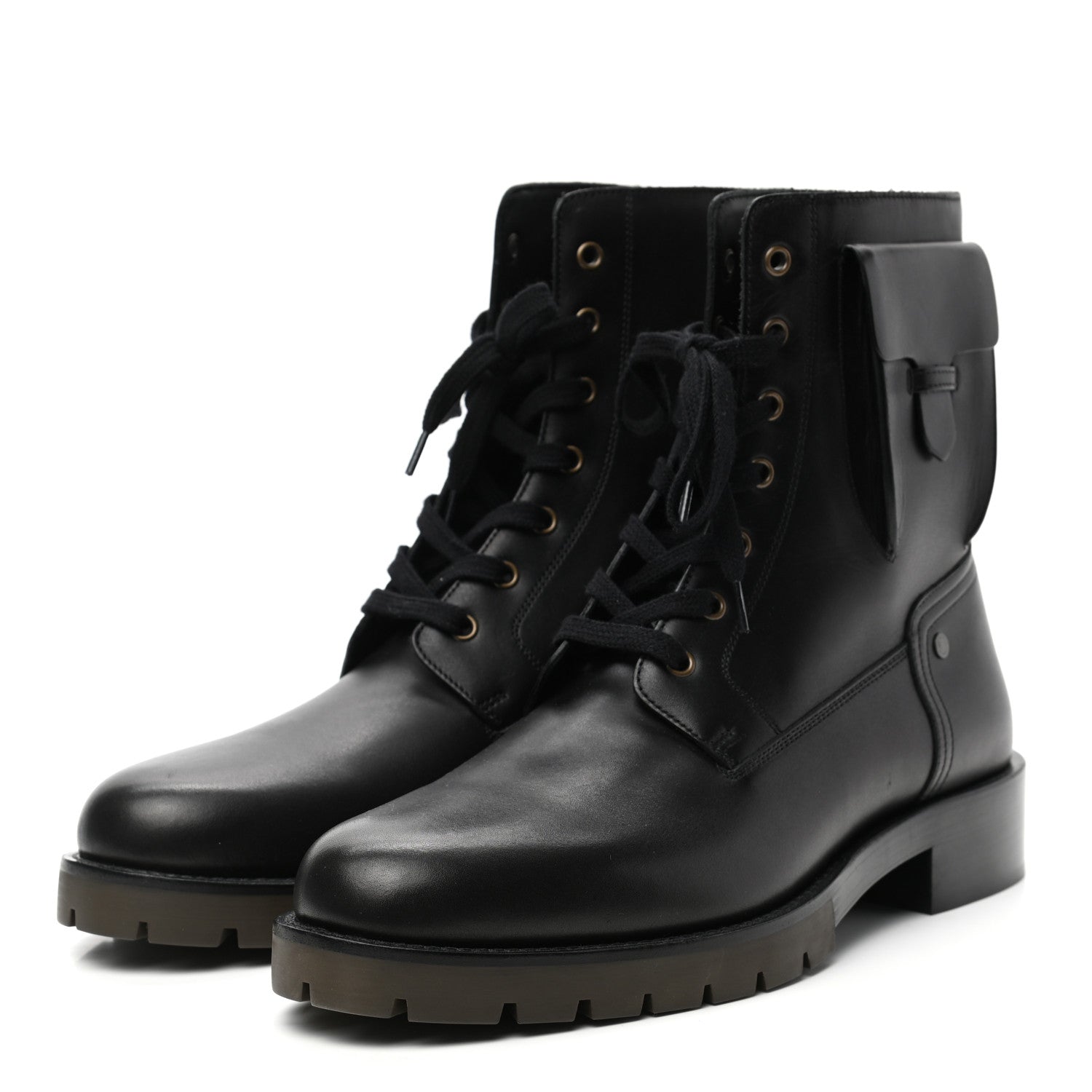 Hermes Calfskin Mens Defense Ankle Boots 43 Black 3 of 8
