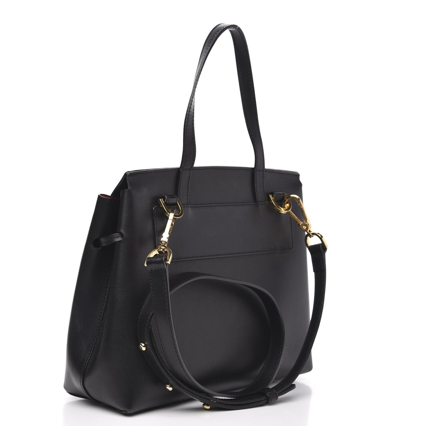 Calfskin Mini Lady Bag Black Flamma