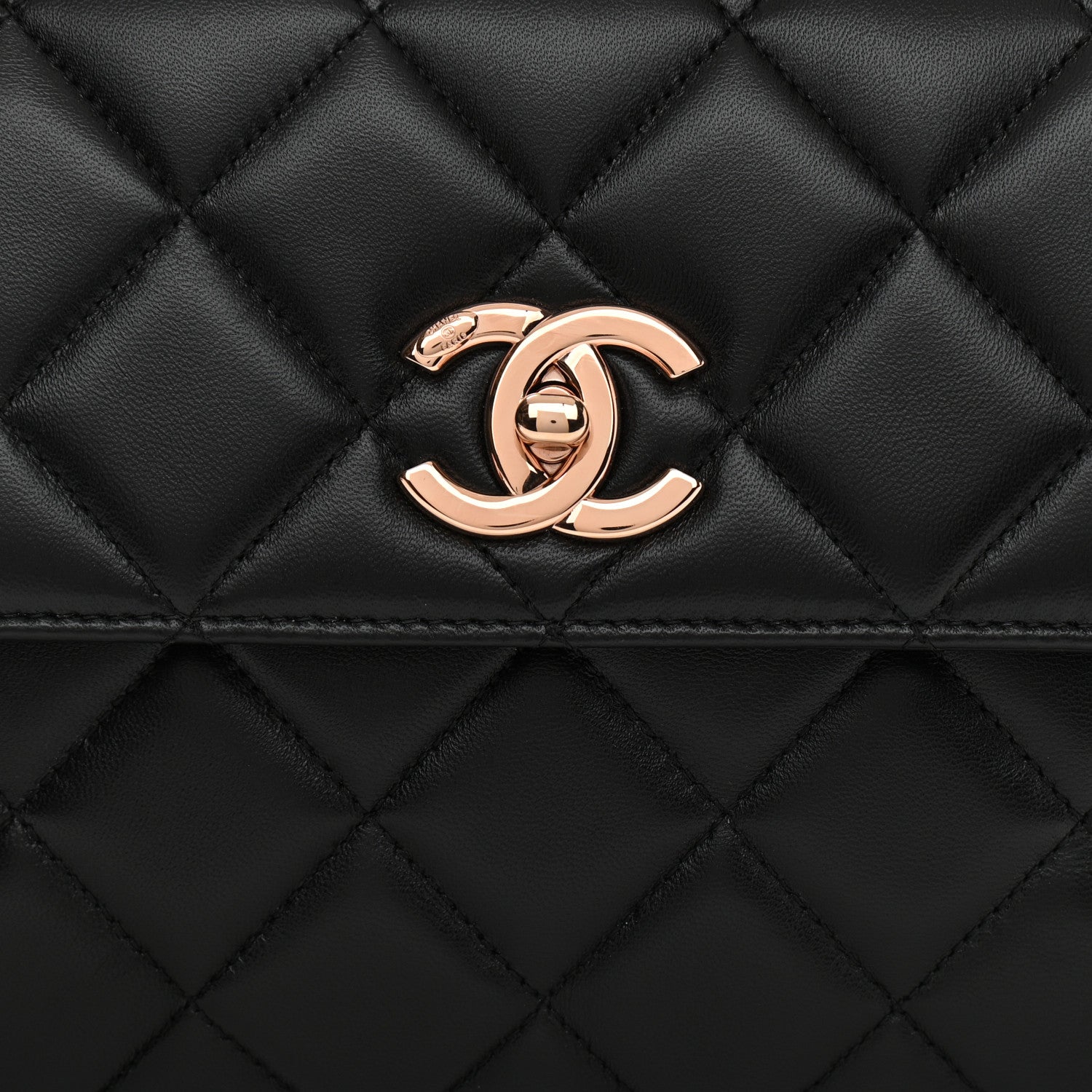 Chanel Lambskin Quilted Small Trendy CC Dual Handle Flap Bag Black 8 of 11
